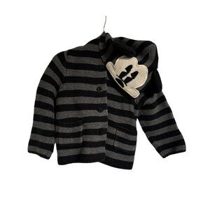 Baby Gap Disney Mickey Mouse Striped Knit Button-Up Sweater - Size 18-24 Months